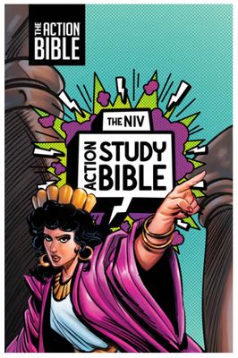 The NIV Action Study Bible, Leathersoft, Aqua, Full Color