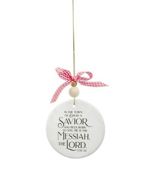 Ornament Savior Born Luke 2:11