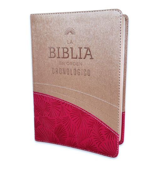 La Biblia en Orden Cronológico RV1960 Imitación Piel Rosa