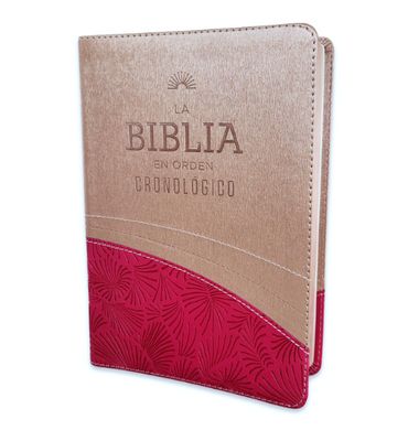 La Biblia en Orden Cronológico RV1960 Imitación Piel Rosa