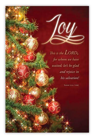 Advent – Joy – Isa 25:9 (CEB) - Pkg 100 – Standard Bulletin