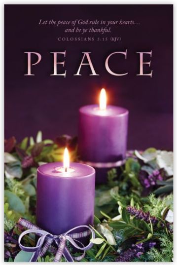 Advent – Peace – Col 3:15 (KJV) – Pkg 100 – Standard Bulletin