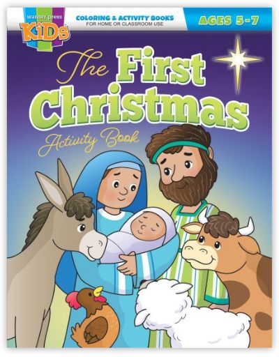 Christmas Coloring/Activity Book - The First Christmas - Ages 5-7