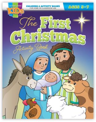 Christmas Coloring/Activity Book - The First Christmas - Ages 5-7