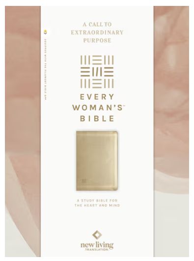 NLT Every Woman's Bible, Filament Enabled Leatherlike, Soft Gold, Red Letter