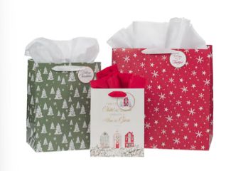 Gift Bag Set 3 pc Home for Christmas Isa. 9:6