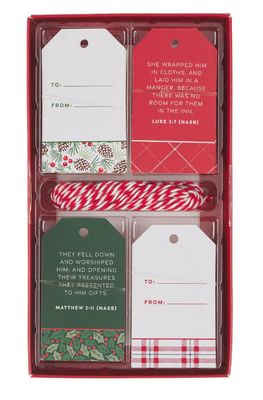 Gift Tags 16pc Christmas Plaid
