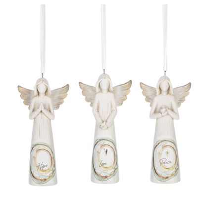 Watercolor Angel Ornaments Assorted