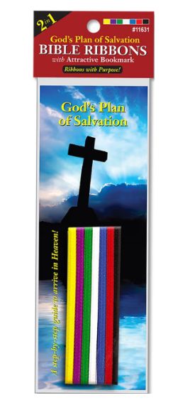 Bible Ribbons with Bookmark God’s Plan of Salvation