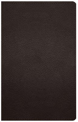 ESV Thinline Bible, Red Letter Buffalo Leather, Deep Brown