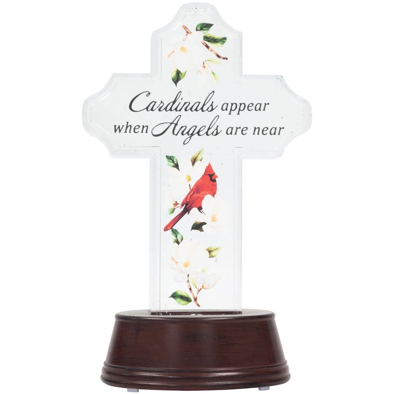 Cardinals Appear Water Glitter Lantern