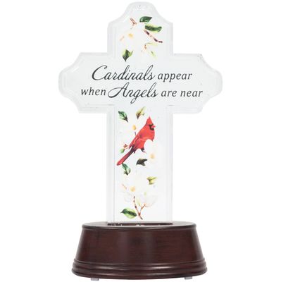 Cardinals Appear Water Glitter Lantern