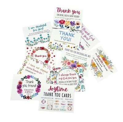 Joytime Watercolor Scripture Thank You Cards – Set of 10