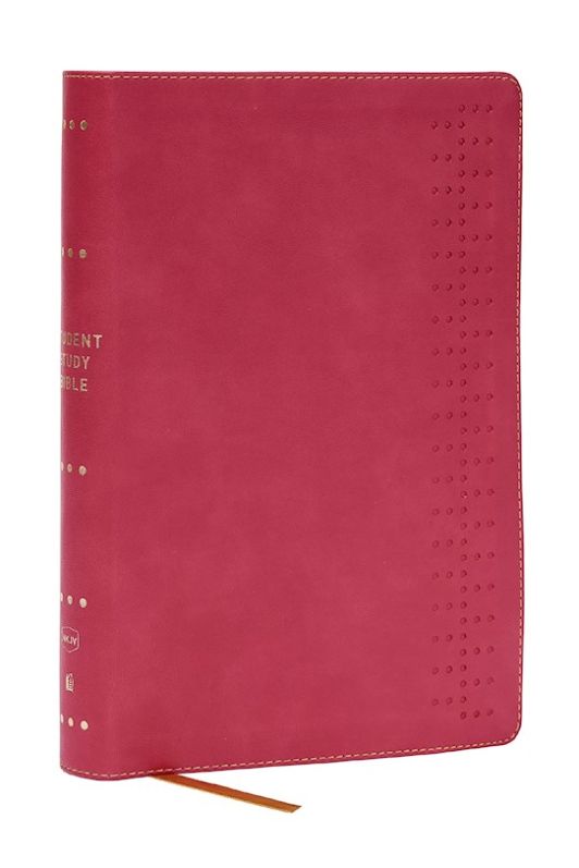 Student Study Bible A Guide to Knowing and Living God's Word (NKJV, Pink Leathersoft, Red Letter, Comfort Print)