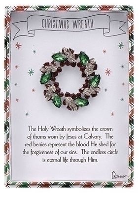 CHRISTMAS WREATH STORY PIN