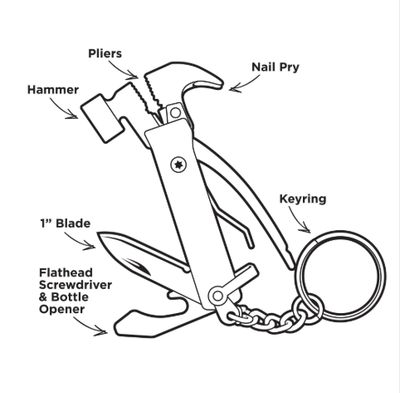 Hammer Multi-Tool - Man of God, 1 Tim 6:11
