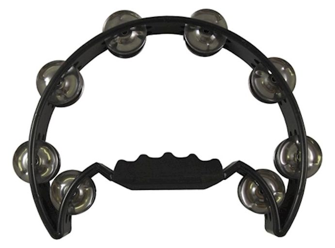 Tambourine Moon Shape Blk