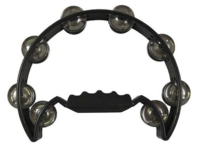 Tambourine Moon Shape Blk