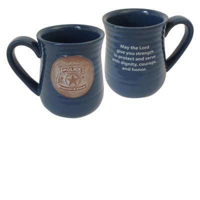 Police Officer Pottery Mug