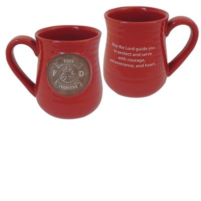 Firefighter Pottery Mug