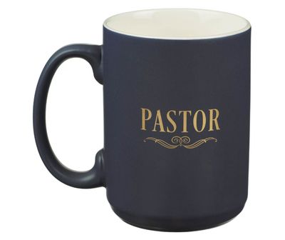 Beautiful Are the Feet Navy Ceramic Coffee Mug - Romans 10:15
