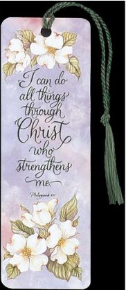 I CAN DO ALL THINGS TASSEL BOOKMARK FULL CO