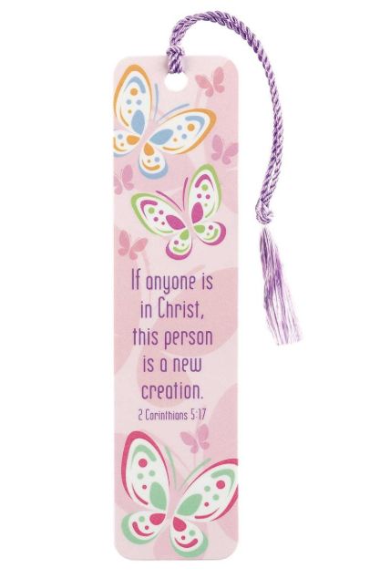 Butterfly If Anyone Is Tassel Bookmark