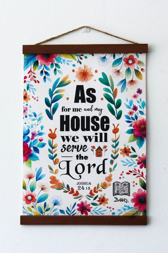 As For Me And My House – Joshua 24:15 Interactive Canvas Scrolls