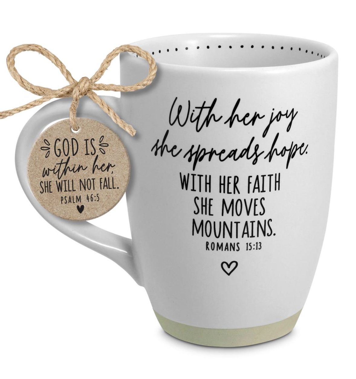Mug She Spreads Hope White Ceramic 17Oz