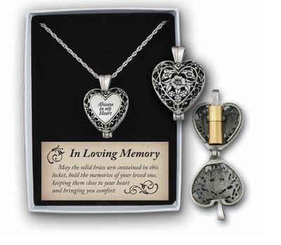 Always In My Heart Locket With Ash Holder