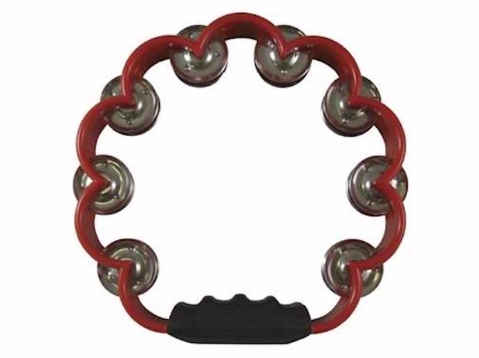 Tambourine-Scalloped W/Double Cymbals-Red