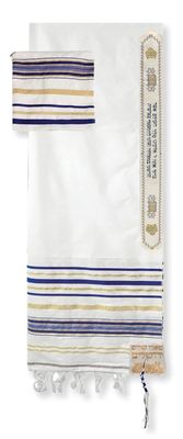 Prayer Shawl 24 Blue 72" X 22"
