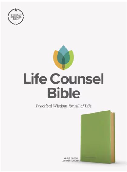 CSB Life Counsel Bible, Apple Green Leathertouch Practical Wisdom for All of Life