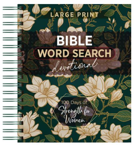 100 Days of Strength for Women: Bible Word Search Devotional Large Print