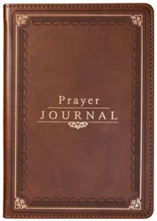 The Lord's Prayer Brown Faux Leather Prayer Journal - Matthew 6: 9-13