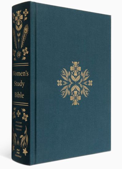 ESV Women's Study Bible Cloth Over Board, Dark Teal
