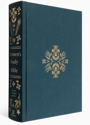 ESV Women's Study Bible Cloth Over Board, Dark Teal