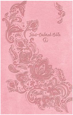 Jesus Centered Bible Pink Leatherette