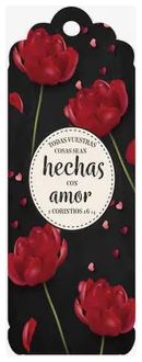Hechas con amor – Separador mujer / Bookmark for woman – Made with love