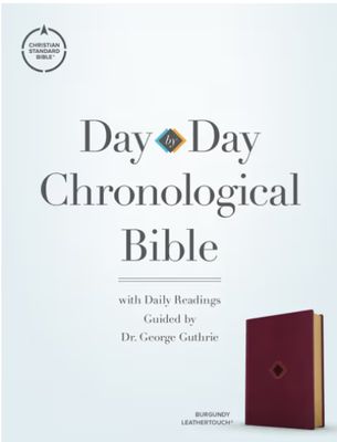CSB Day-By-Day Chronological Bible, Burgundy Leathertouch