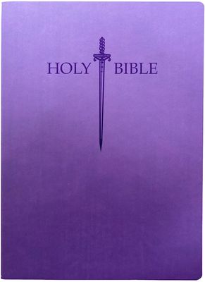 KJVER Sword Holy Bible Large Print-Royal Purple Ultrasoft Indexed King James Version Easy Read-Red Letter in OT &amp; NT