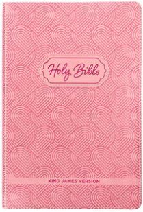 Blossom Pink Heart Faux Leather King James Version Kid's Bible