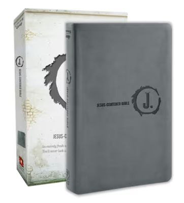 Jesus-Centered Bible NLT, Charcoal