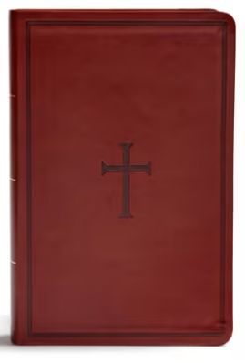 KJV Giant Print Reference Bible, Brown Leathertouch, Indexed