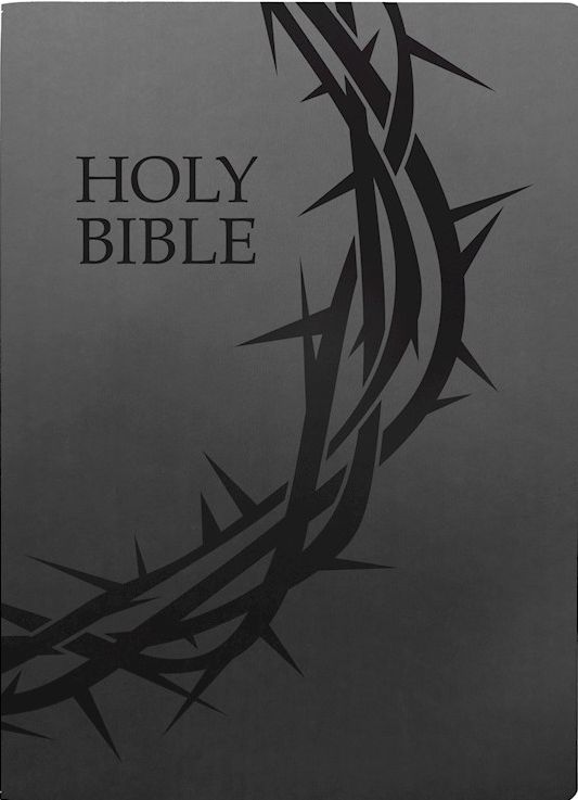 KJVER Holy Bible Crown Of Thorns Design Large Print-Black Ultrasoft