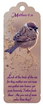 Mateo 6 – Separador Aves / Bookmark for Birds – Matthew 6