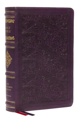NKJV, Personal Size Reference Bible, Sovereign Collection, Leathersoft, Purple, Red Letter, Comfort Print
