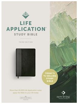 NLT Life Application Study Bible, Third Edition Leatherlike, Black/Onyx, Red Letter