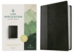 NLT Life Application Study Bible, Third Edition Leatherlike, Black/Onyx, Red Letter