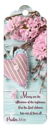 Psalm 34:19 Pink Heart